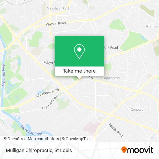 Mapa de Mulligan Chiropractic