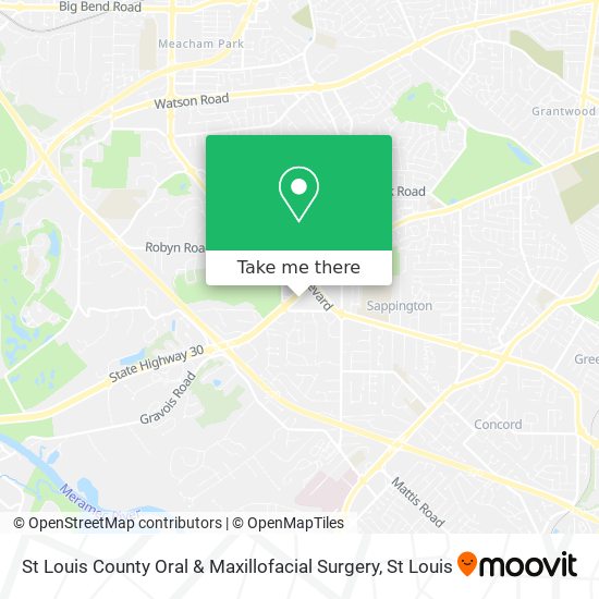 St Louis County Oral & Maxillofacial Surgery map