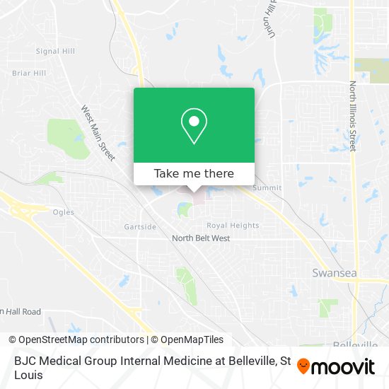 BJC Medical Group Internal Medicine at Belleville map