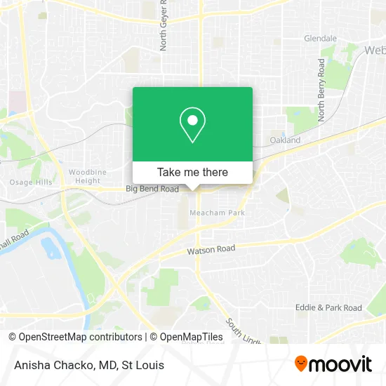 Anisha Chacko, MD map