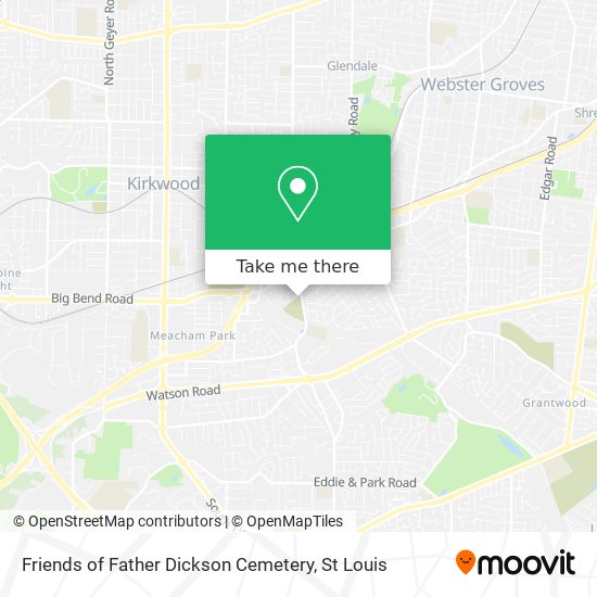 Friends of Father Dickson Cemetery map