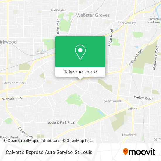 Calvert's Express Auto Service map
