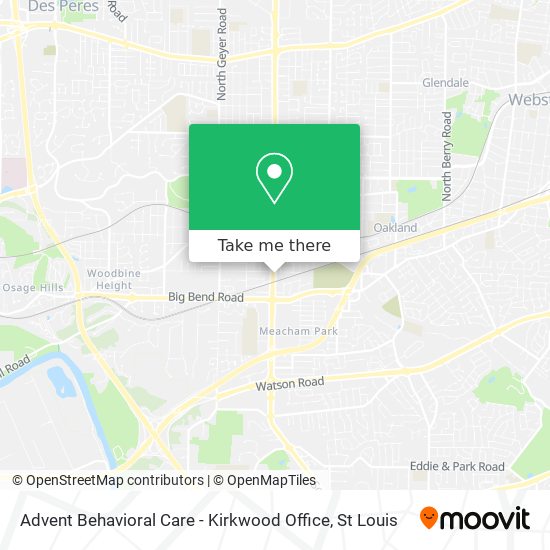 Mapa de Advent Behavioral Care - Kirkwood Office