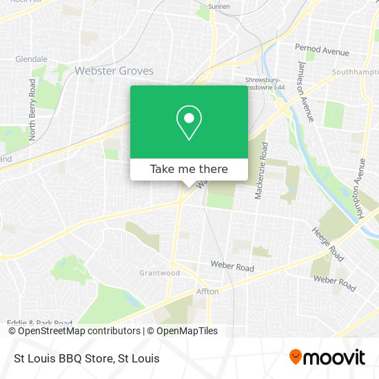 St Louis BBQ Store map