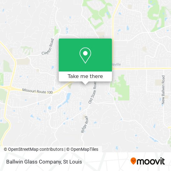 Mapa de Ballwin Glass Company