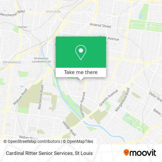Cardinal Ritter Senior Services map
