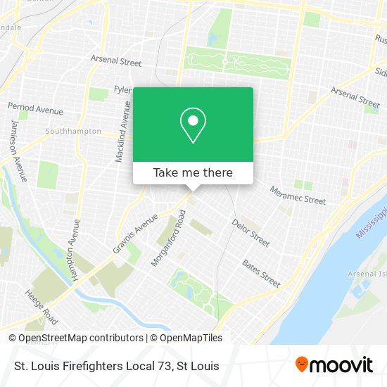St. Louis Firefighters Local 73 map