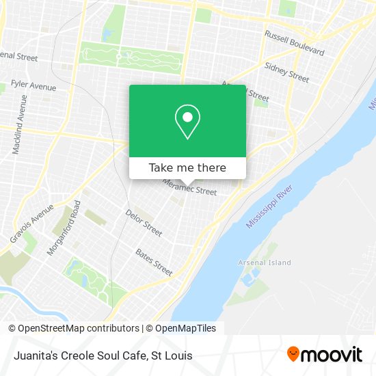 Mapa de Juanita's Creole Soul Cafe