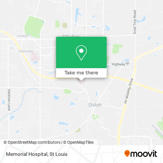 Memorial Hospital map