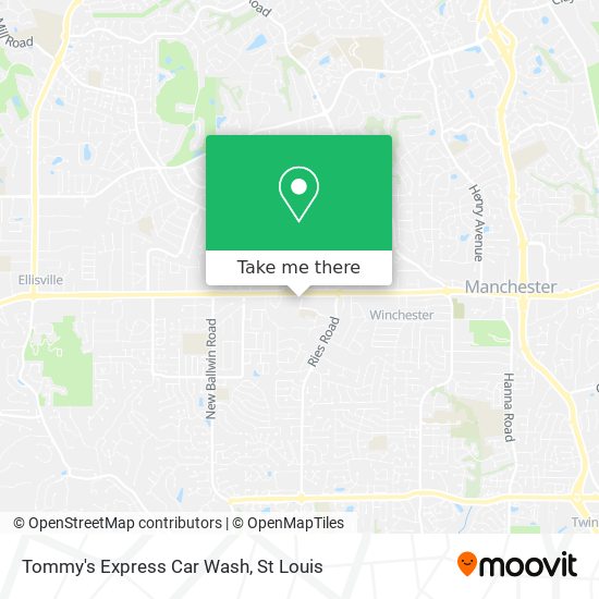 Mapa de Tommy's Express Car Wash