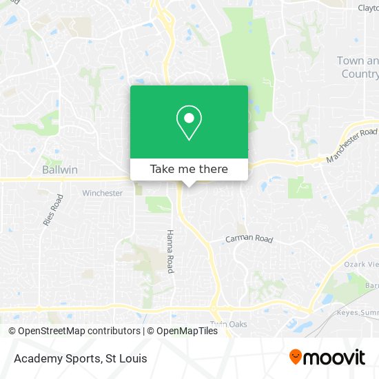 Academy Sports map