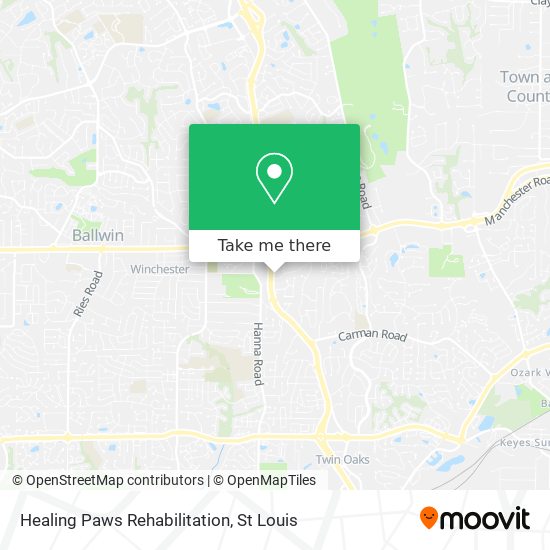 Healing Paws Rehabilitation map