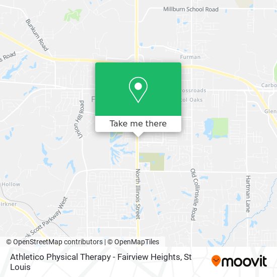 Athletico Physical Therapy - Fairview Heights map