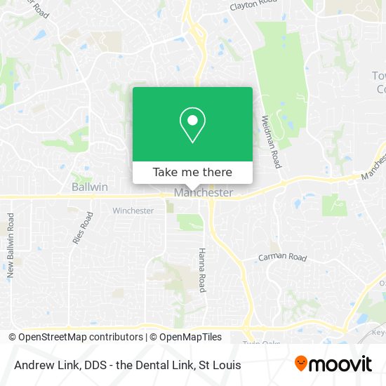 Andrew Link, DDS - the Dental Link map