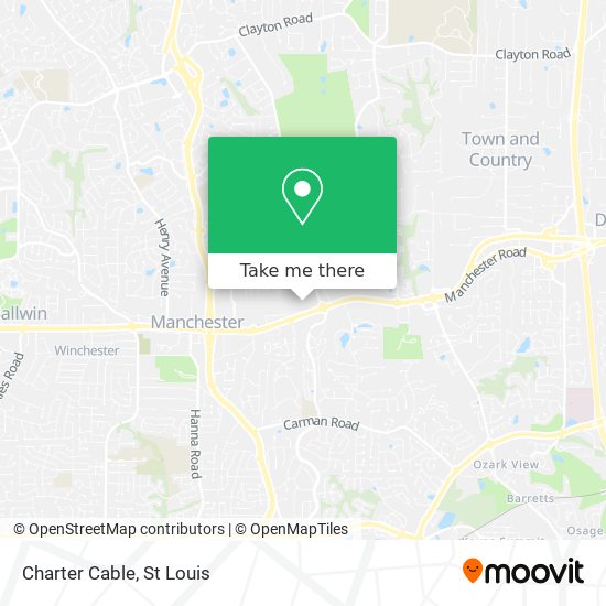 Charter Cable map