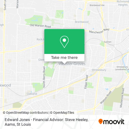 Mapa de Edward Jones - Financial Advisor: Steve Heeley, Aams