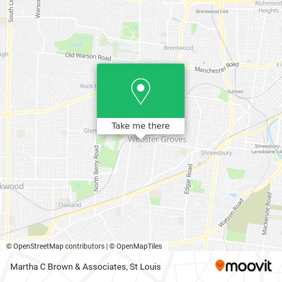 Martha C Brown & Associates map