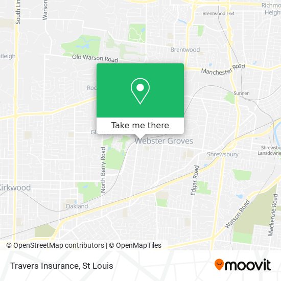 Travers Insurance map