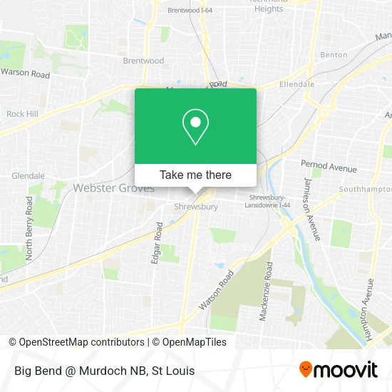 Big Bend @ Murdoch NB map