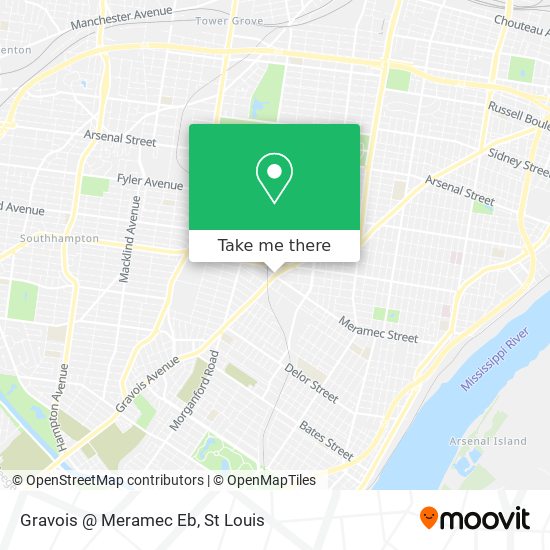 Gravois @ Meramec Eb map