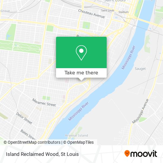 Mapa de Island Reclaimed Wood