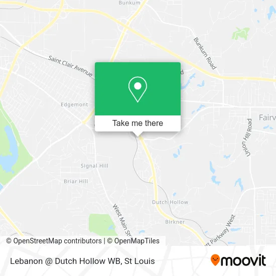 Mapa de Lebanon @ Dutch Hollow WB