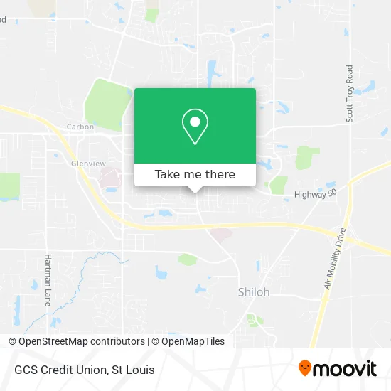 Mapa de GCS Credit Union