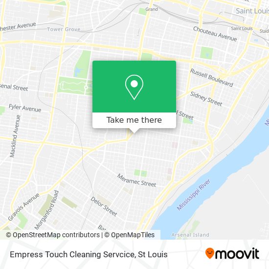 Mapa de Empress Touch Cleaning Servcice