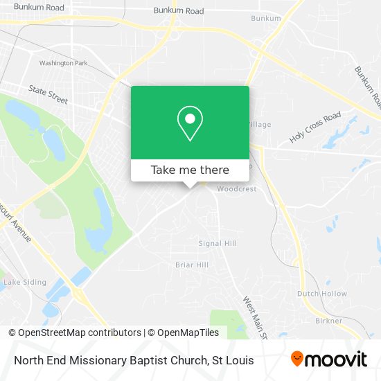 North End Missionary Baptist Church map