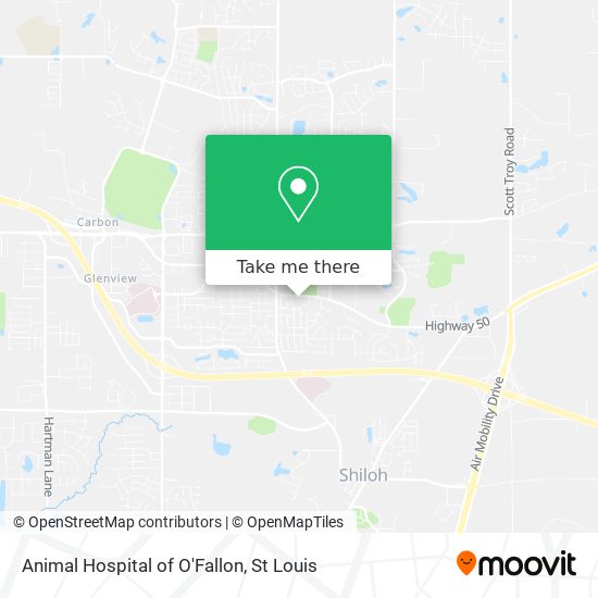 Animal Hospital of O'Fallon map