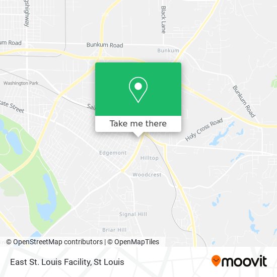 Mapa de East St. Louis Facility