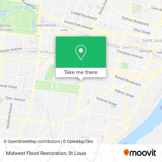 Mapa de Midwest Flood Restoration