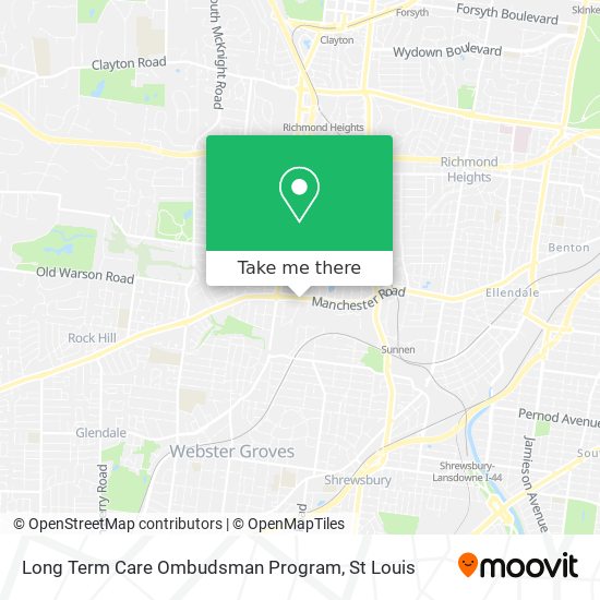 Long Term Care Ombudsman Program map