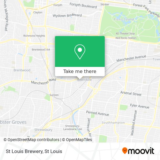 St Louis Brewery map