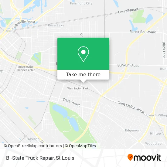 Bi-State Truck Repair map