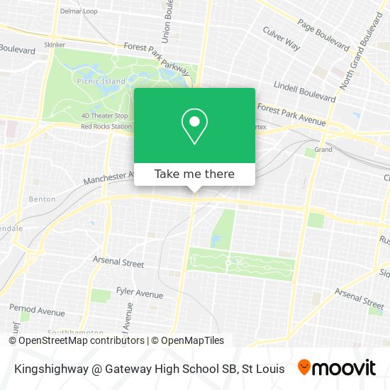 Mapa de Kingshighway @ Gateway High School SB