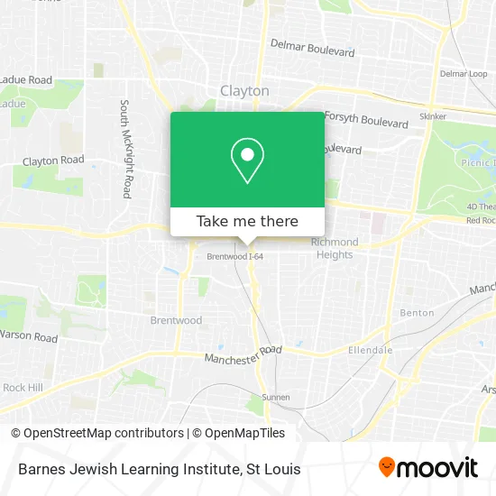 Mapa de Barnes Jewish Learning Institute