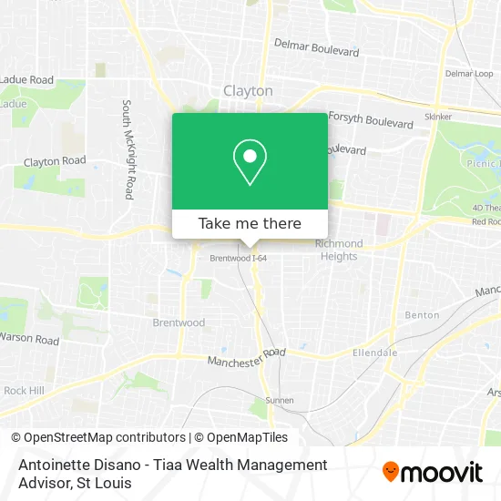 Mapa de Antoinette Disano - Tiaa Wealth Management Advisor