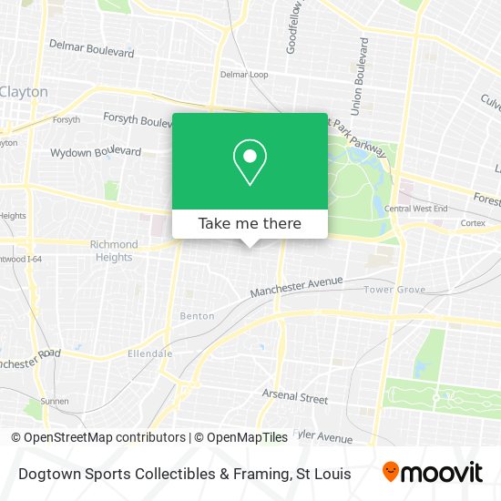Mapa de Dogtown Sports Collectibles & Framing