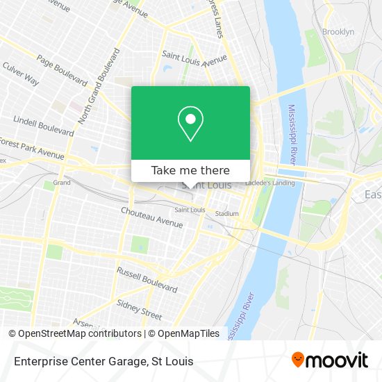Enterprise Center Garage map