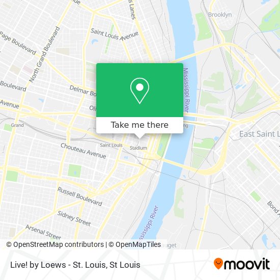 Live! by Loews - St. Louis map