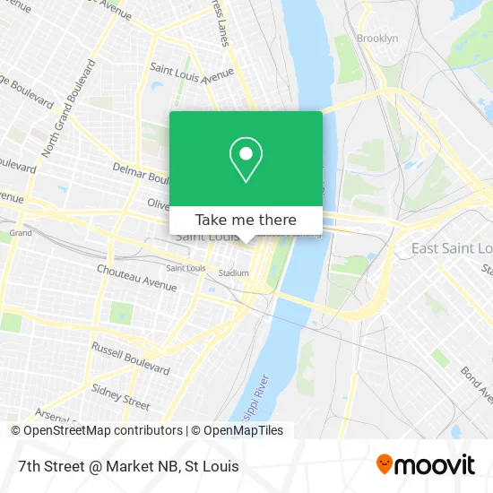 7th Street @ Market NB map