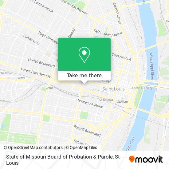Mapa de State of Missouri Board of Probation & Parole