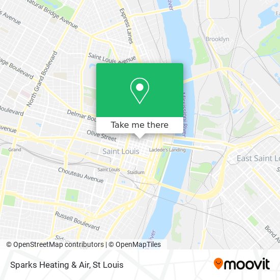 Sparks Heating & Air map