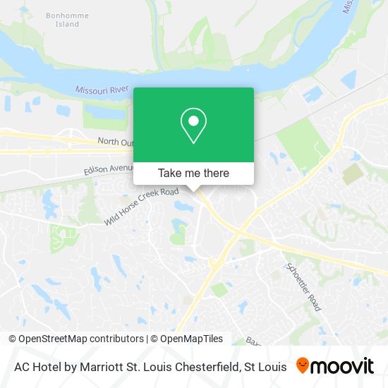 AC Hotel by Marriott St. Louis Chesterfield map