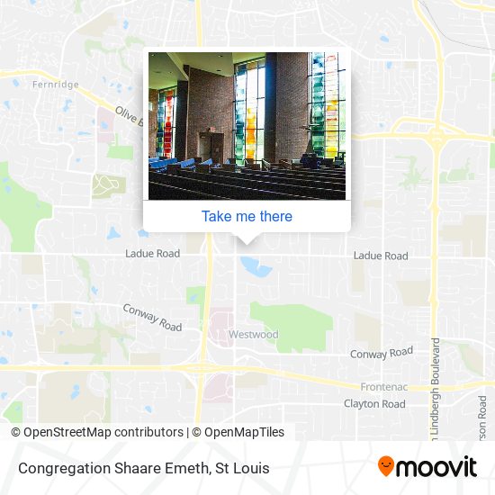 Mapa de Congregation Shaare Emeth