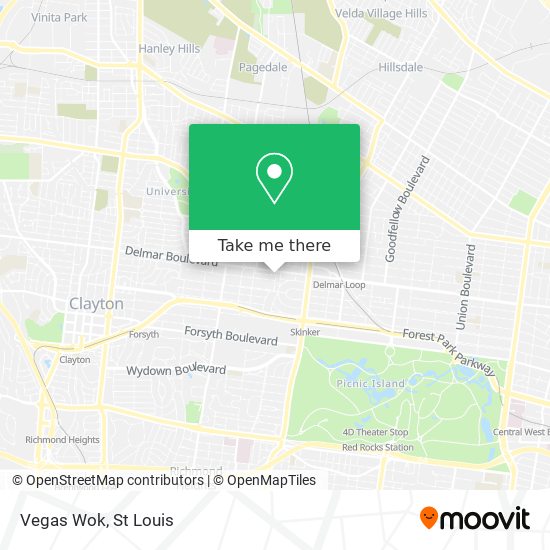 Vegas Wok map