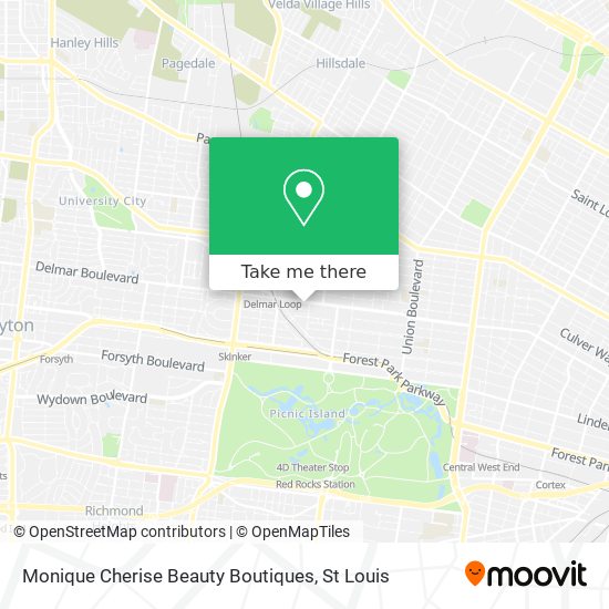 Monique Cherise Beauty Boutiques map