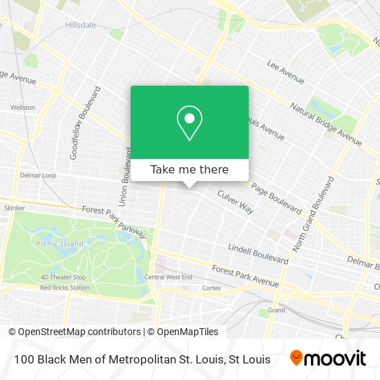 100 Black Men of Metropolitan St. Louis map