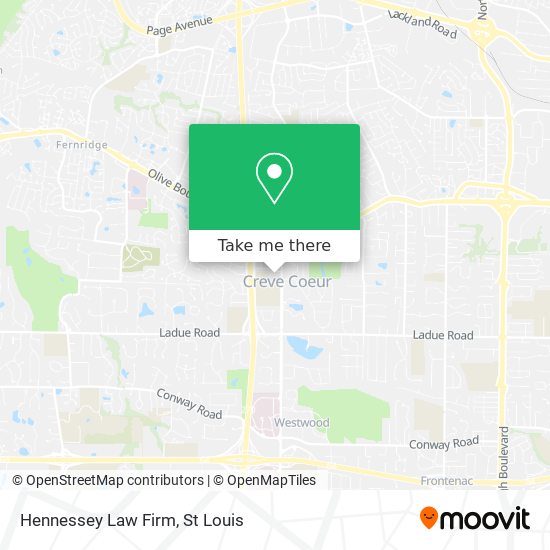 Hennessey Law Firm map